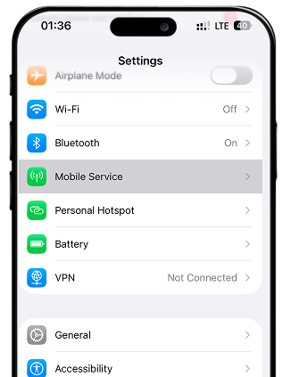 Phone with eSIM